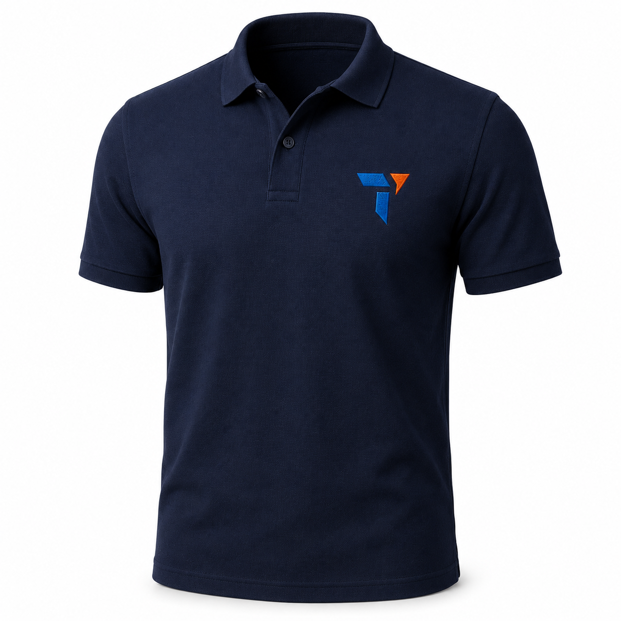 Broderie numérique — polo professionnel personnalisé