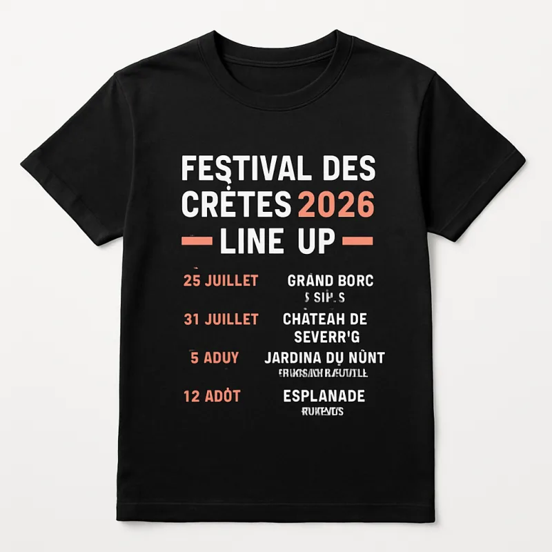 Affiche tissu sérigraphiée festival 2026