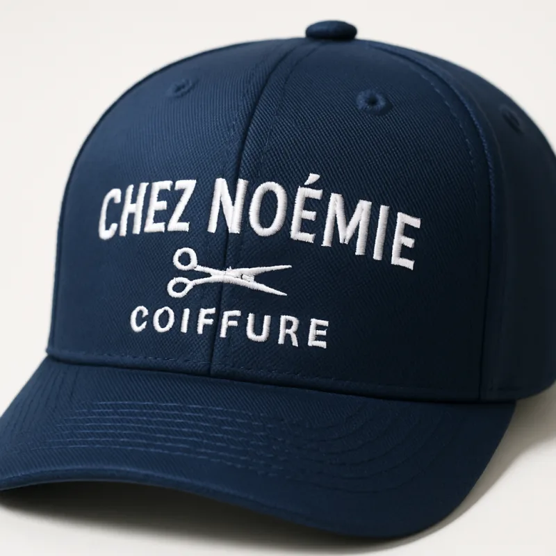 Casquette salon brodée Chez Noémie