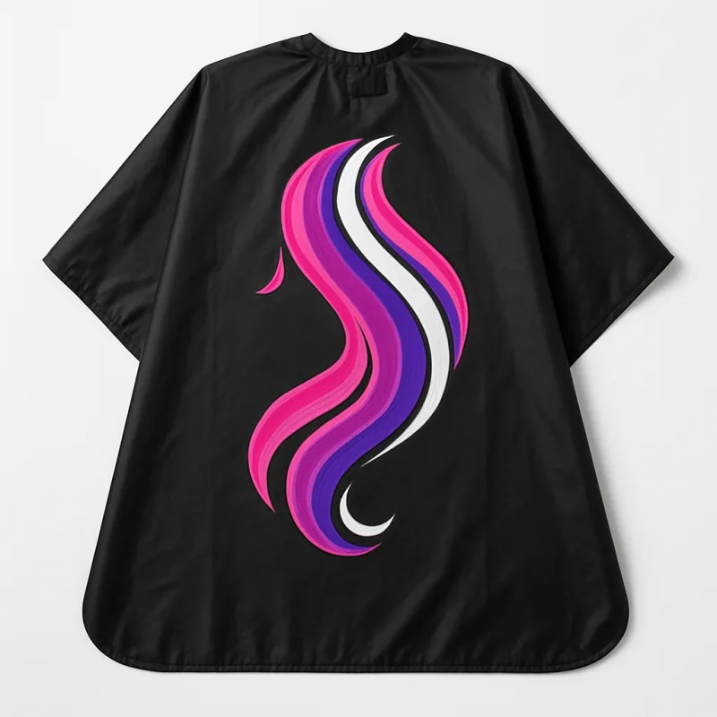 Cape DTF vague cheveux rose violet