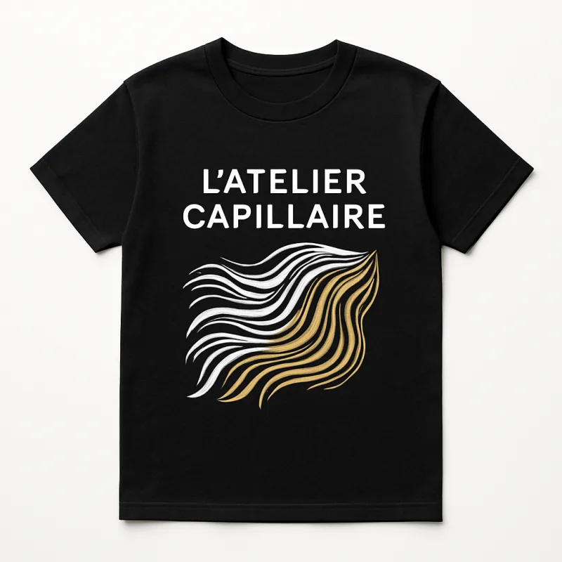 Polo sérigraphié marine salon Noémie