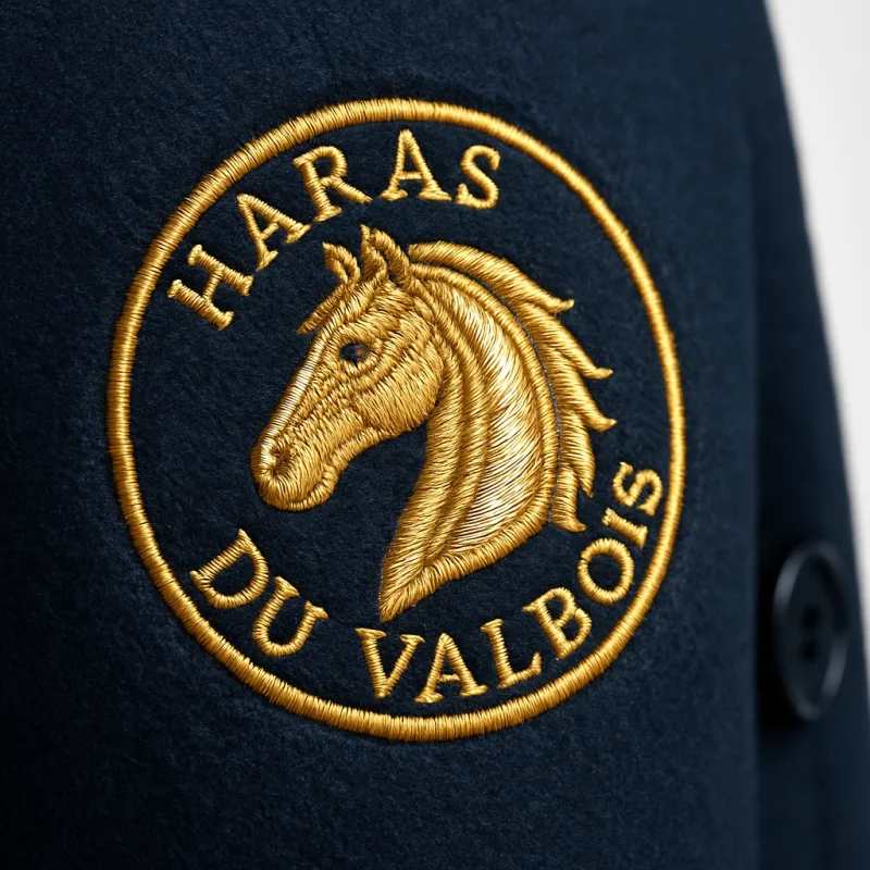 Veste concours brodée logo écurie