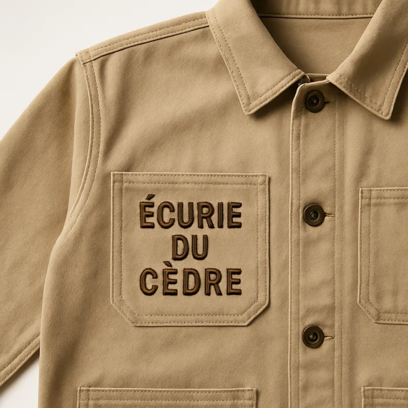 Veste écurie brodée nom