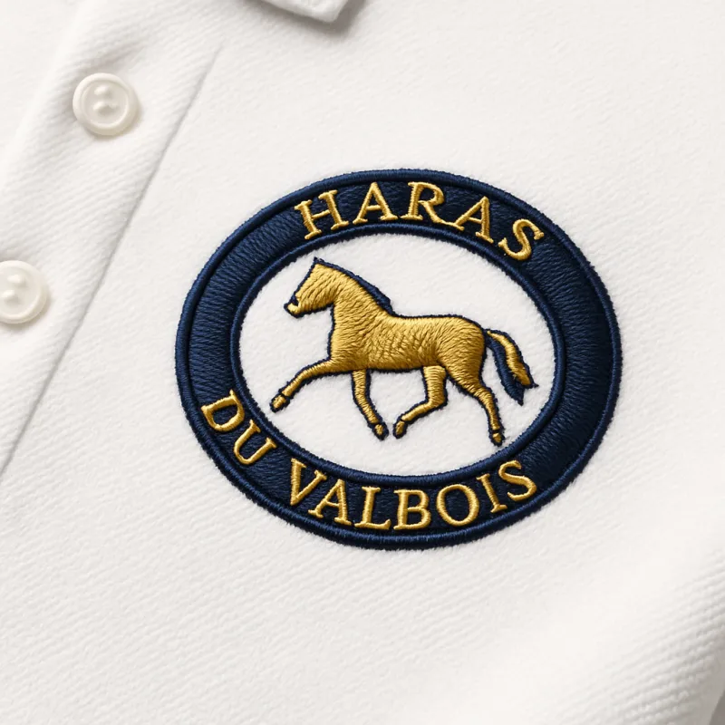 Polo groom brodé écurie