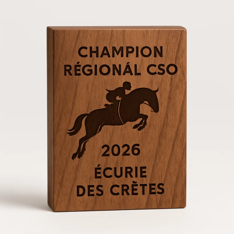 Plaque trophée CSO gravée