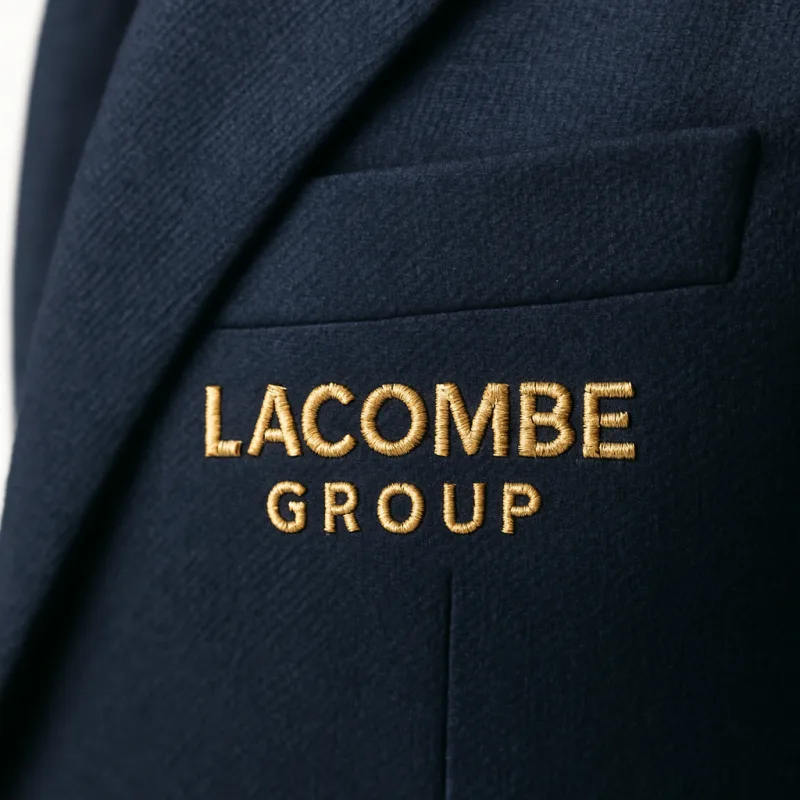 Blazer brodé logo Lacombe Group or