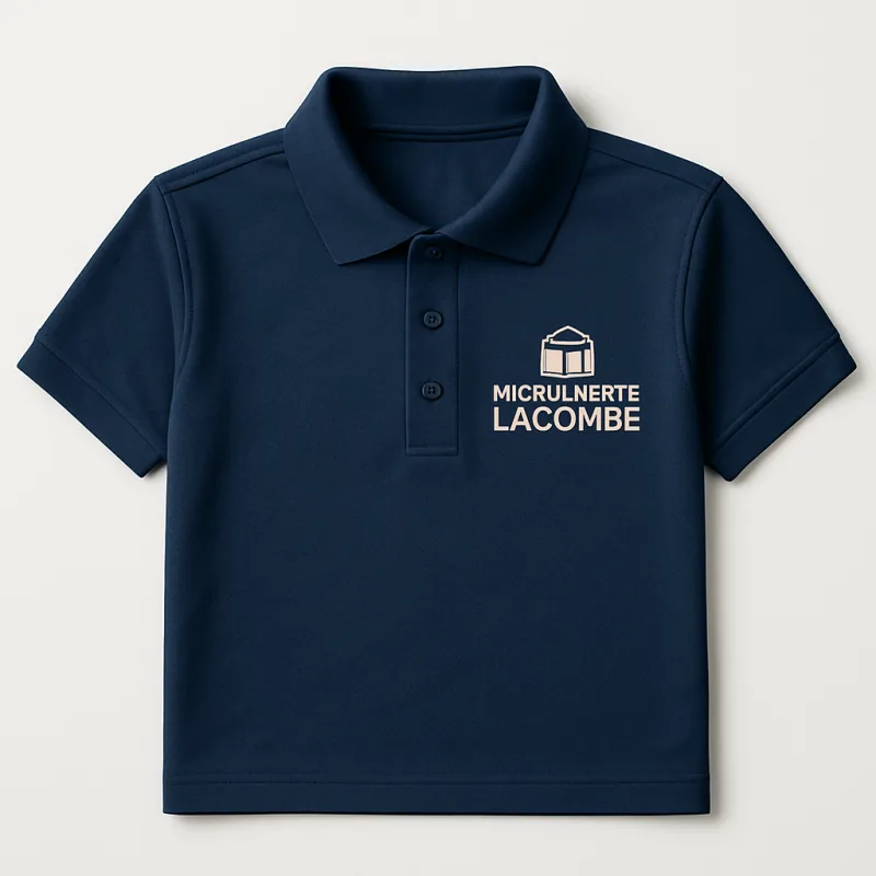 Polo DTF logo Menuiserie Lacombe