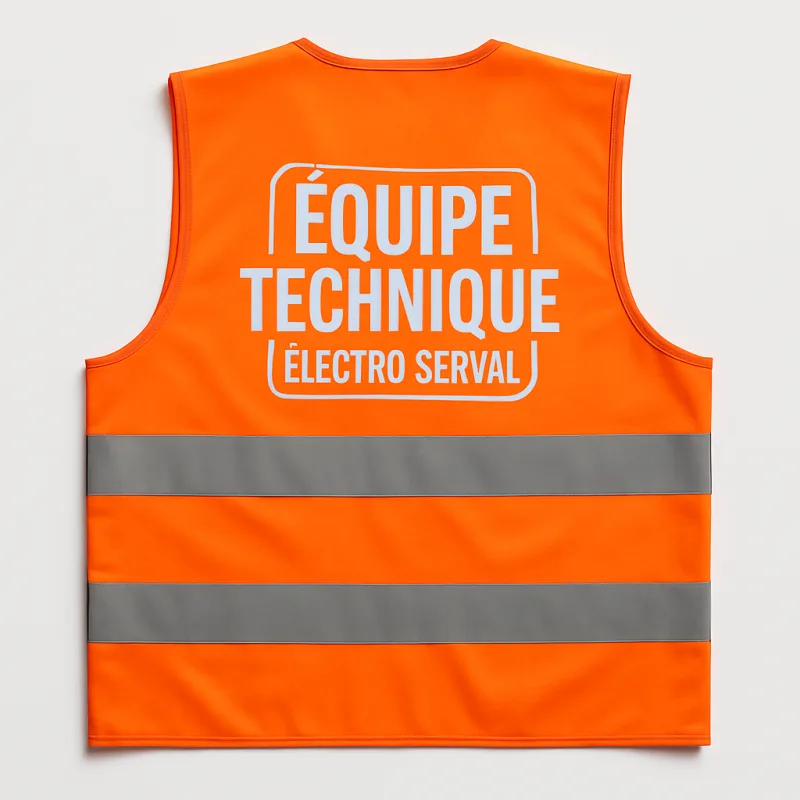 Gilet sécurité DTF équipe technique