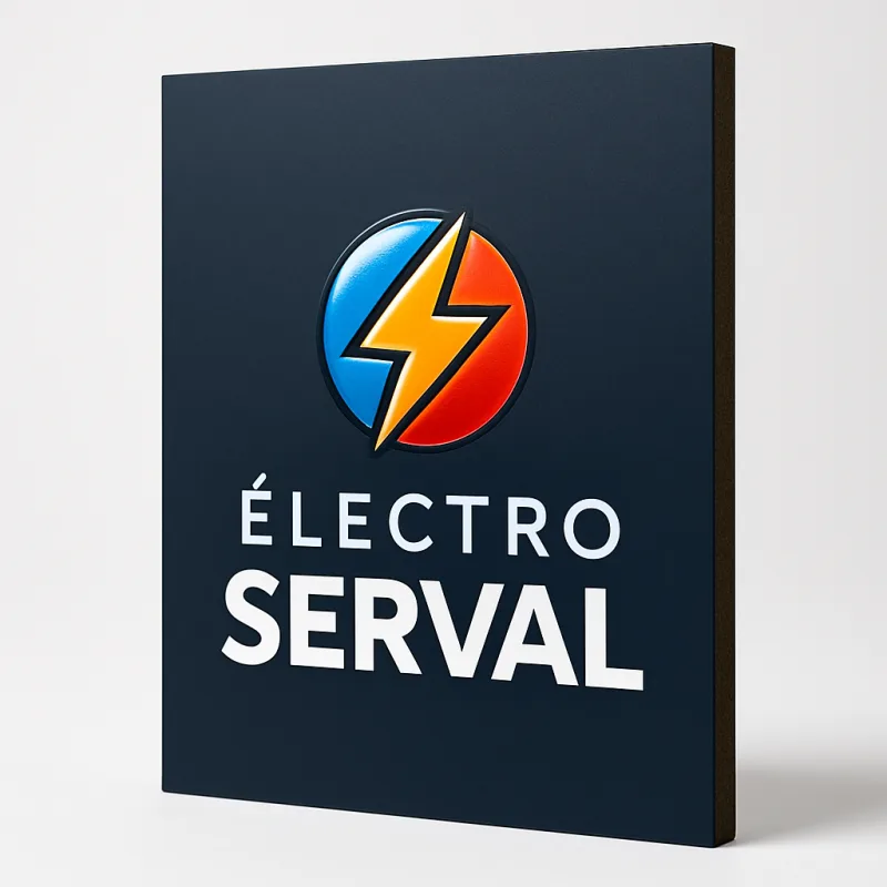 Panneau expo UV imprimé Électro Serval
