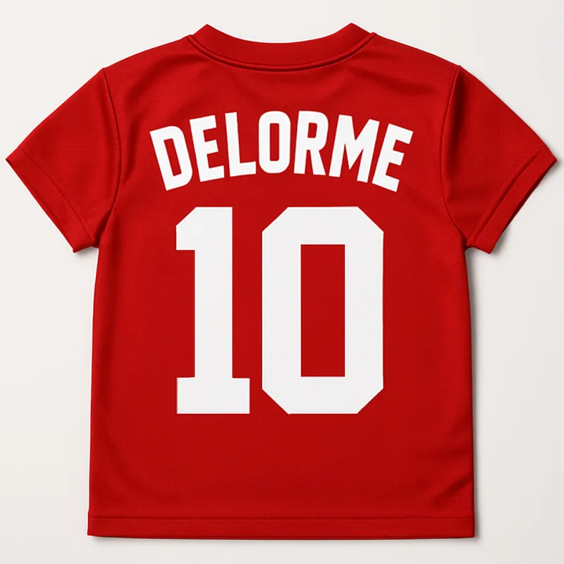 Maillot DTF numéros et nom joueur