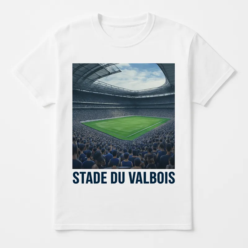 T-shirt coton DTG artwork stade