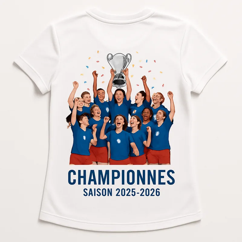 Maillot femme DTG photo équipe