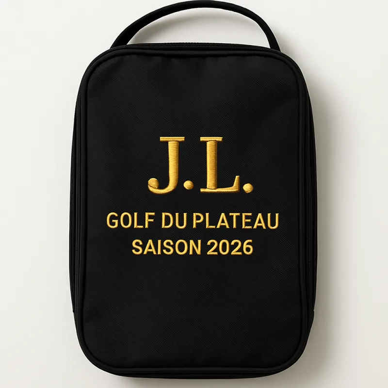 Blouson brodé logo partenaire golf