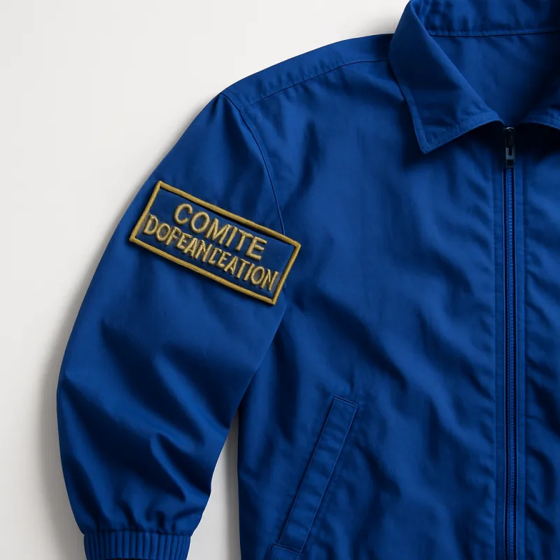 Coupe-vent brodé patch comité organisation