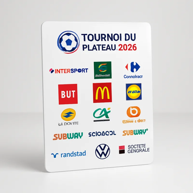 Panneau PVC UV logos sponsors tournoi